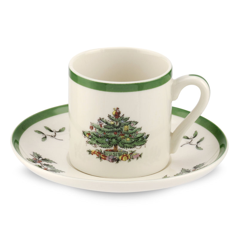 Spode Christmas Tree Serve Espresso Cups and Saucers & Reviews Wayfair.ca